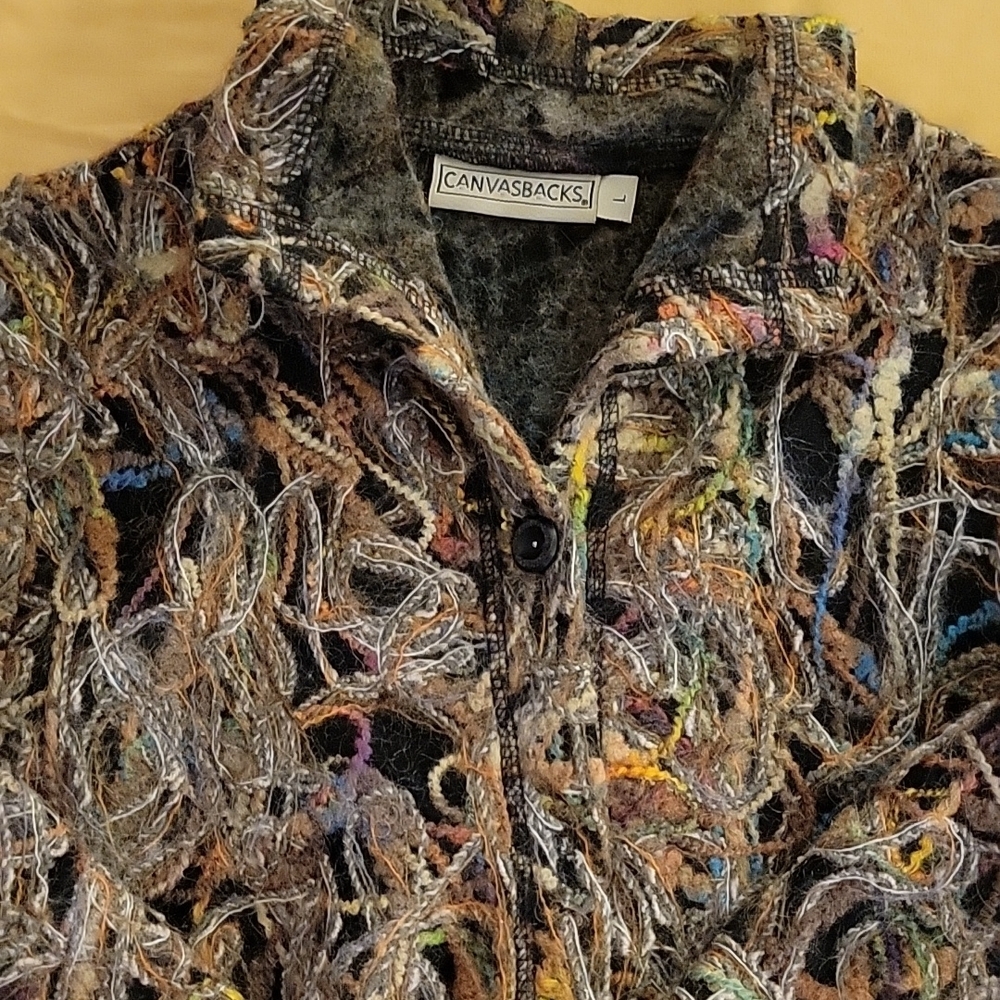 Canvasbacks Multicolor Textured Jacket - image 1